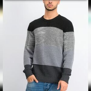Diesel Men's Block Color Jumper Wool Knit Sweater Hype Mohair